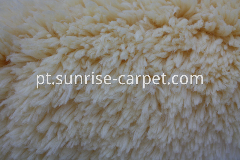 Soft Imitation Fur Shaggy Rug Beige